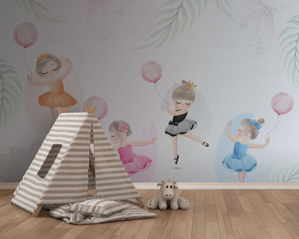 Ballerinas with pink balloons — interior 2