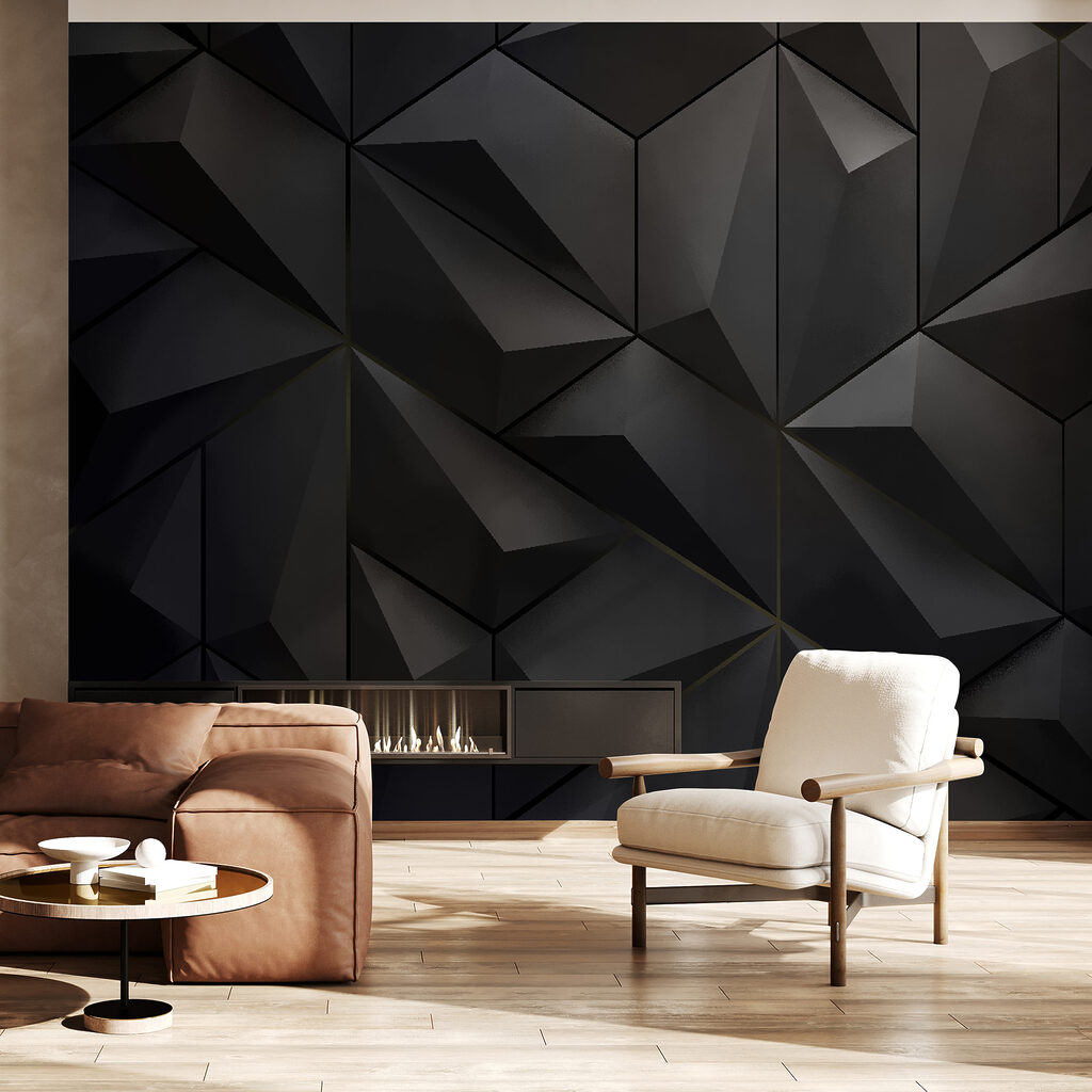 Black facets in shadow — interior 2