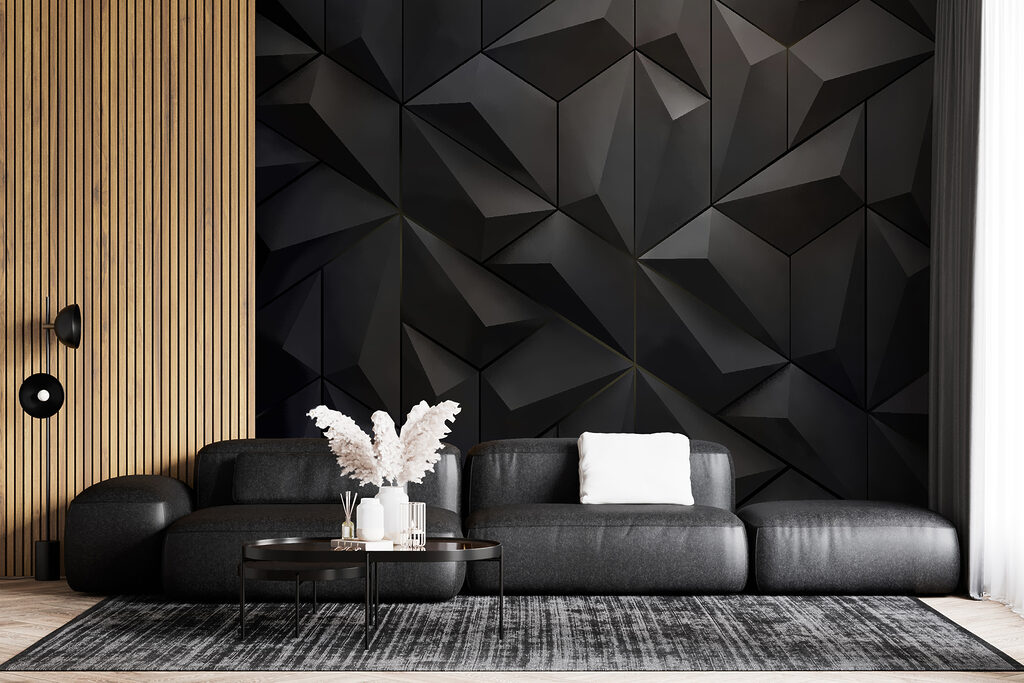 Black facets in shadow — interior 3