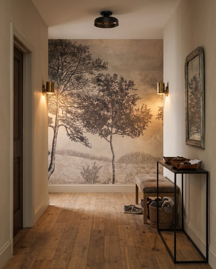 Open Woodland Etching — interior 7