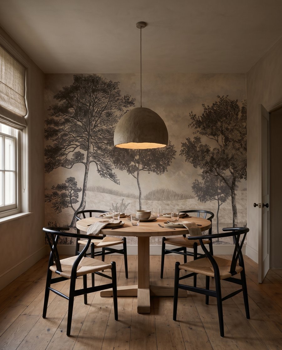 Open Woodland Etching — interior 8