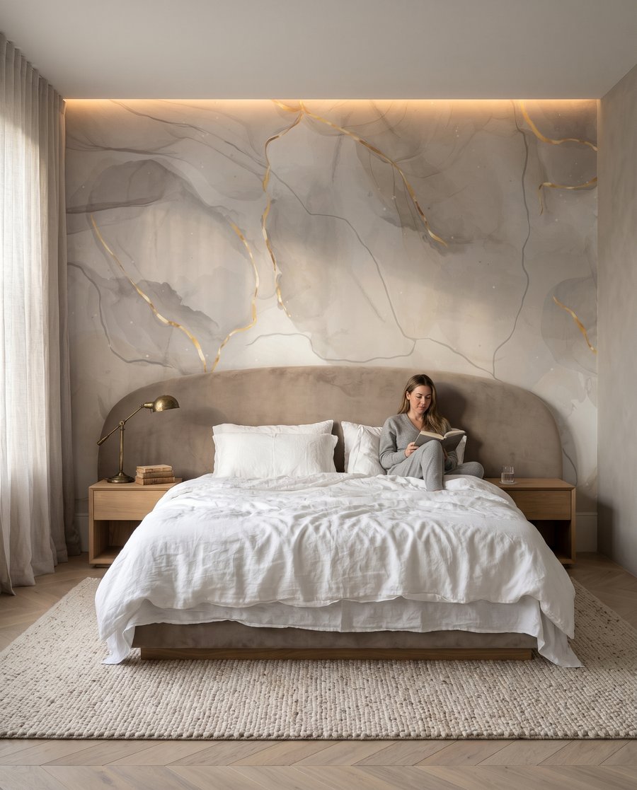 Marble With Fine Veins in an interior