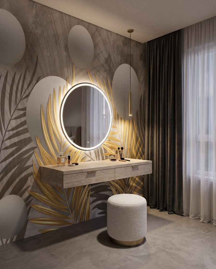 Palms and Spheres — interior 1