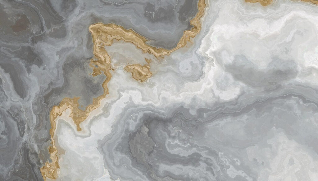 Grey stone with gold — full design