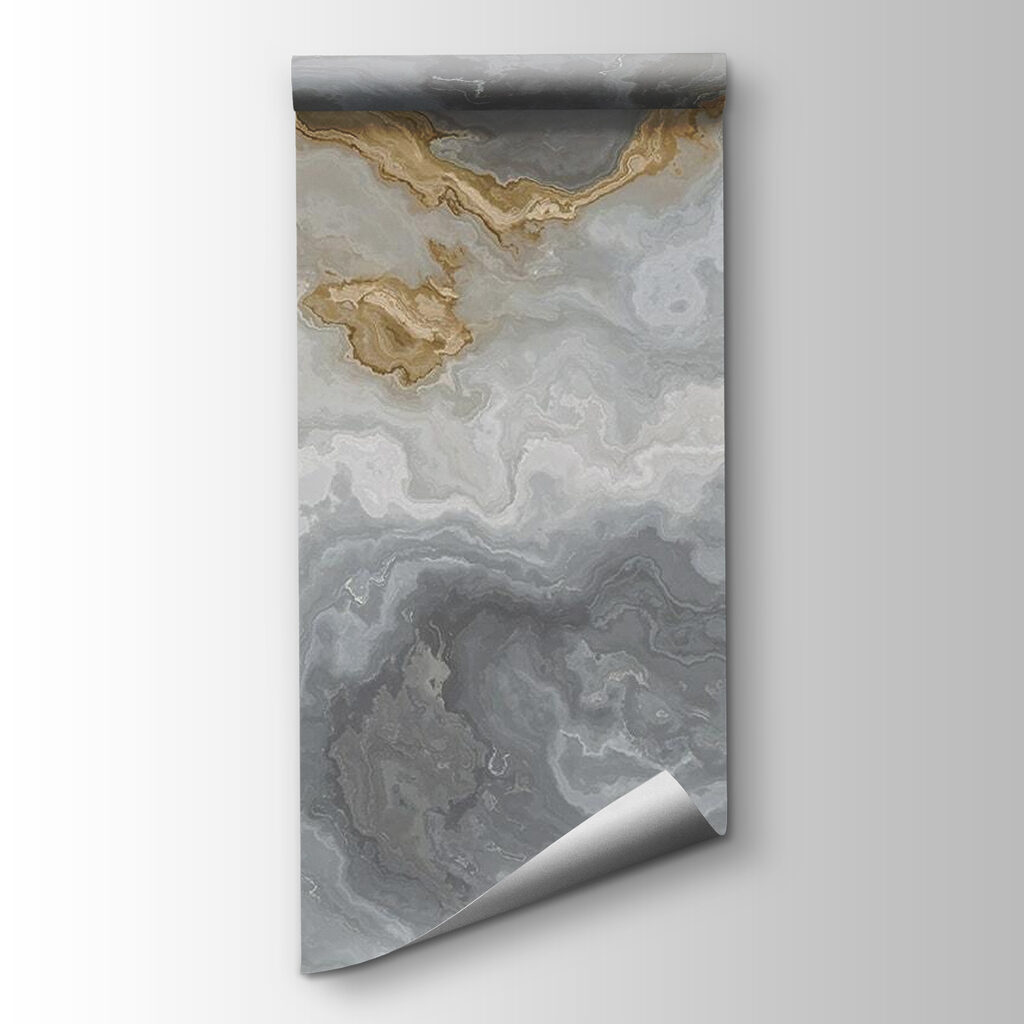 Grey stone with gold — product view