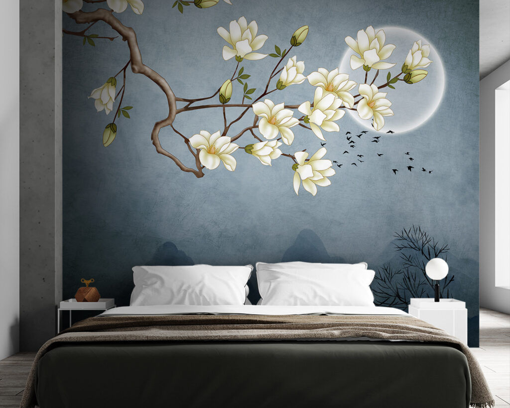 White blossom, mountain moon — interior 2