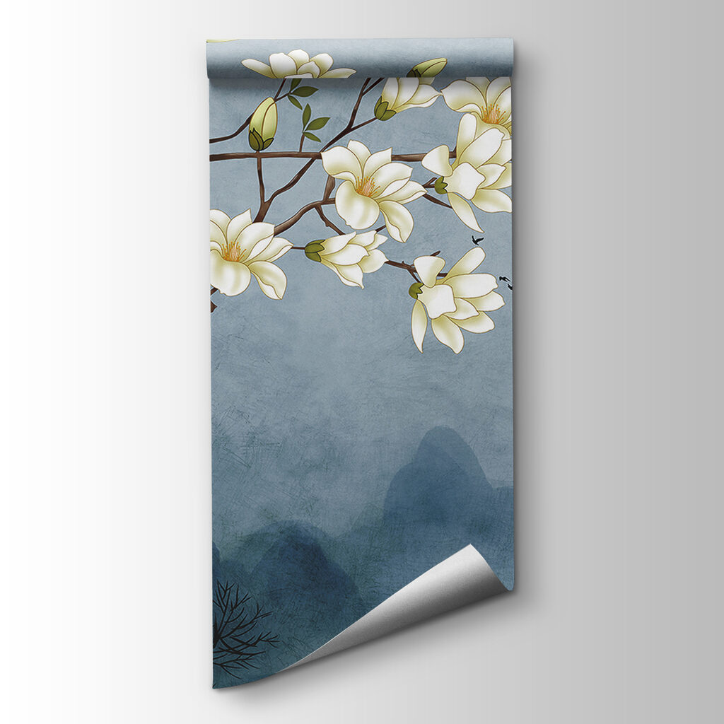White blossom, mountain moon — product view