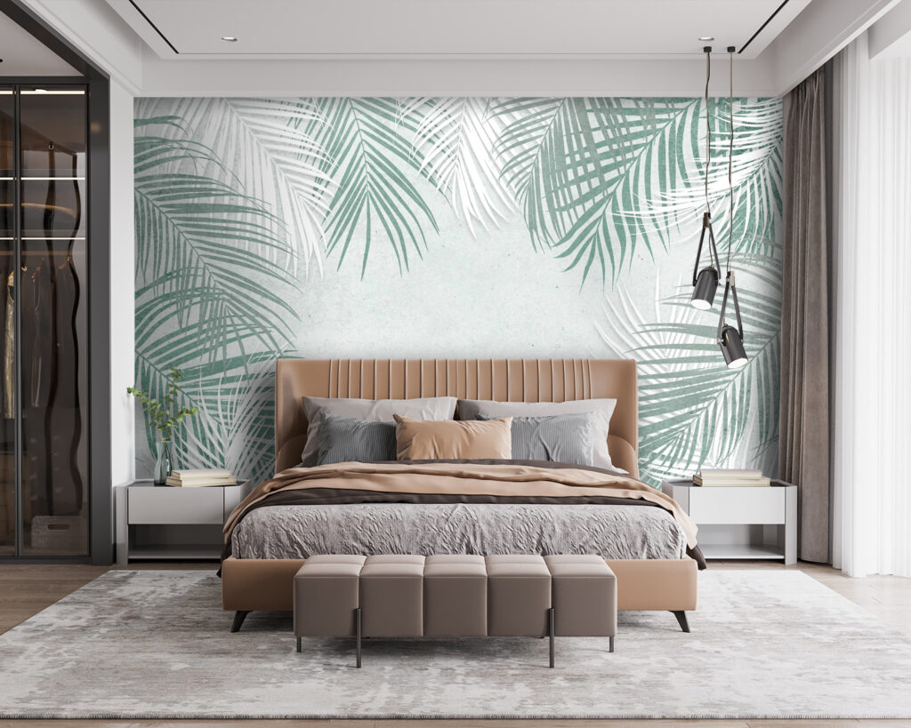 Palm fronds, open centre — interior 3