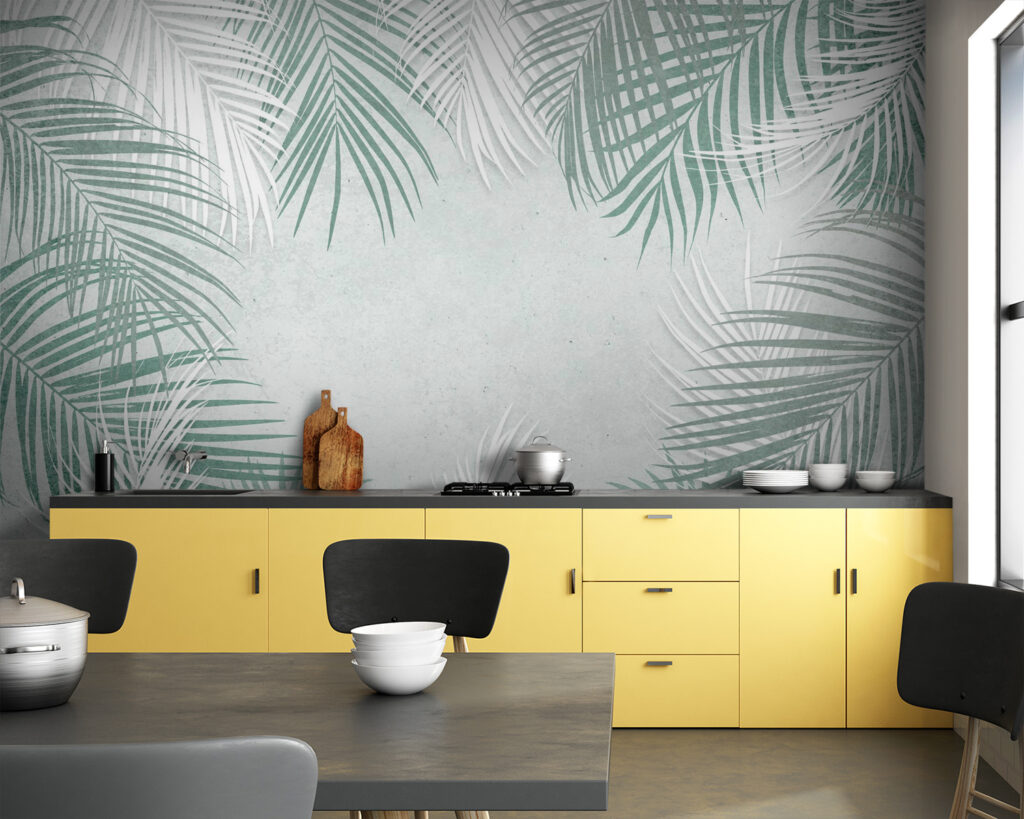 Palm fronds, open centre — interior 1