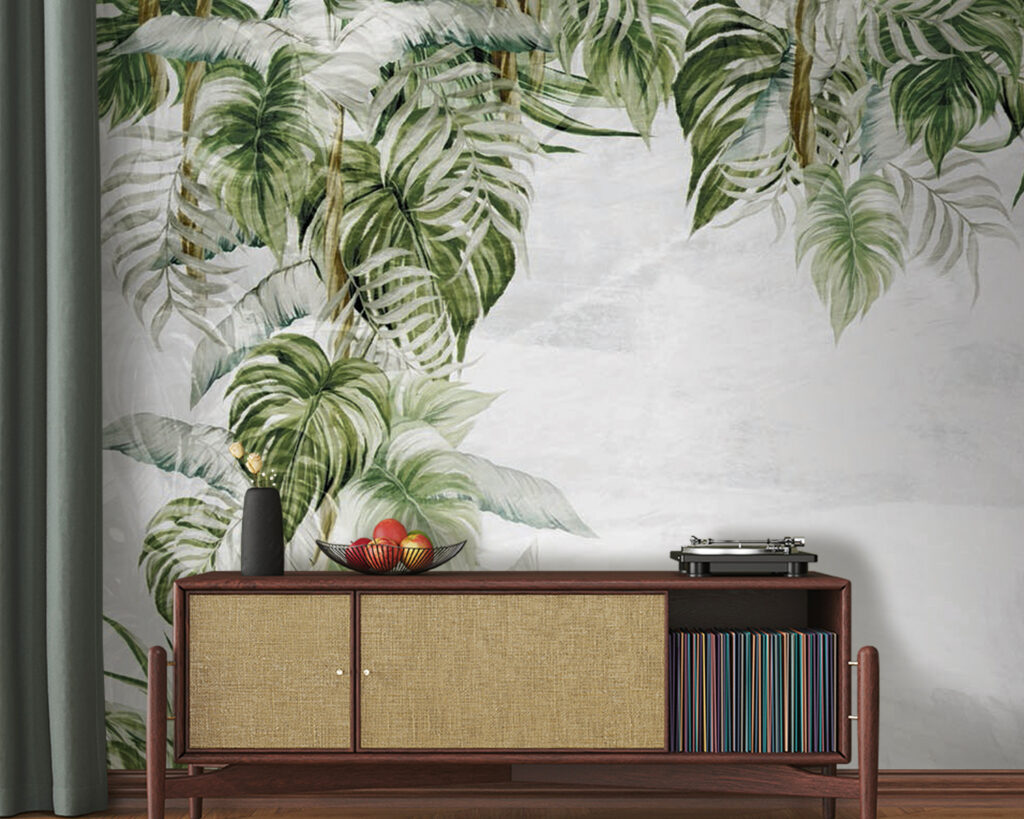 Hanging jungle leaves — interior 1