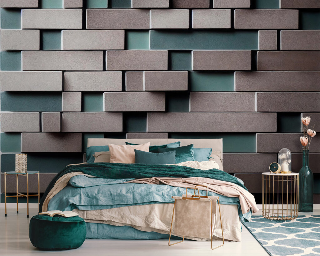 Brick blocks, open joints — interior 2