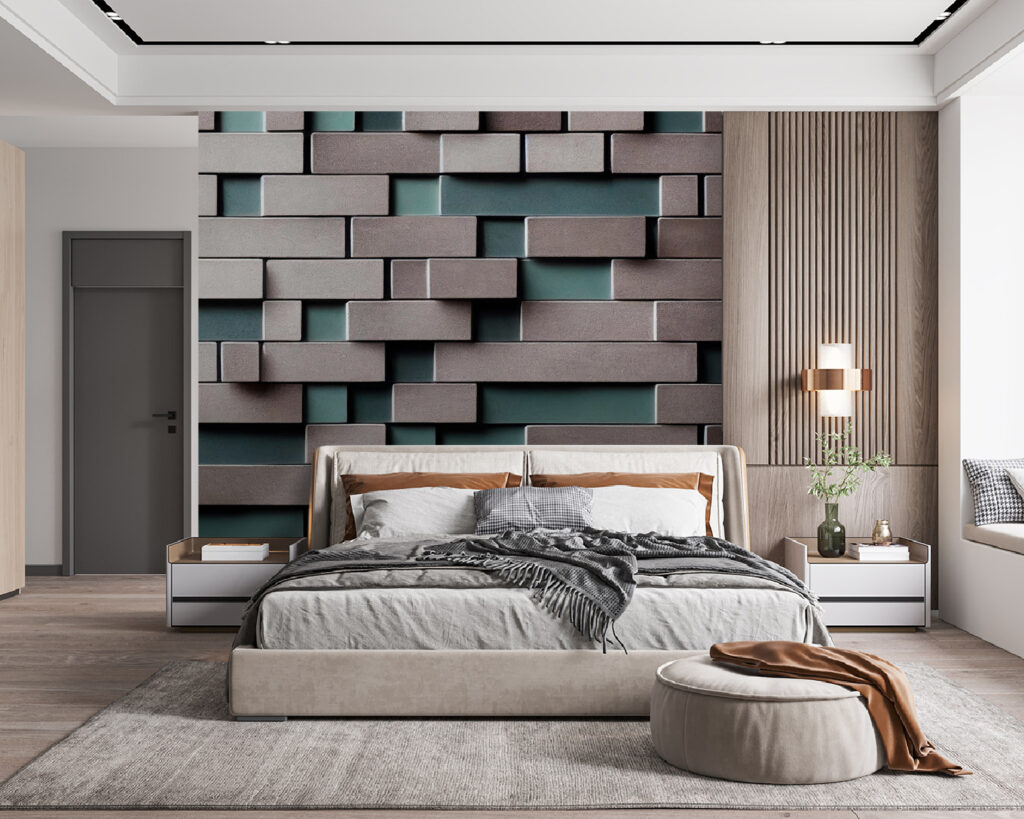 Brick blocks, open joints — interior 3