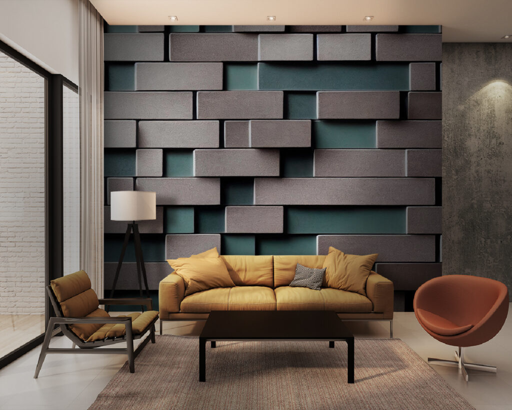 Brick blocks, open joints — interior 6