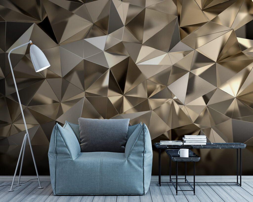 Gold facets above reflection — interior 7