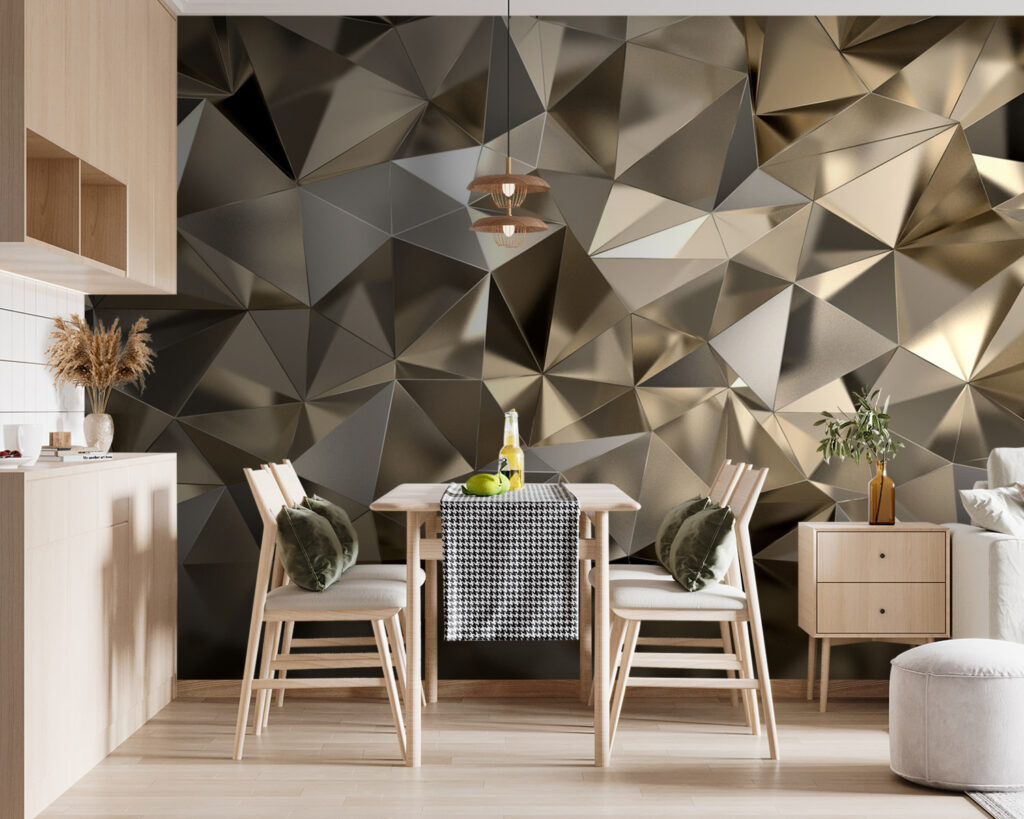 Gold facets above reflection — interior 8