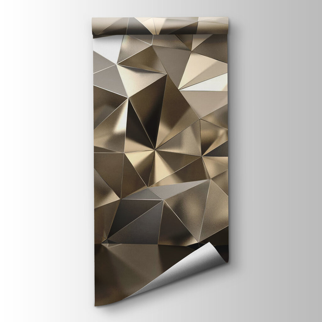 Gold facets above reflection — product view
