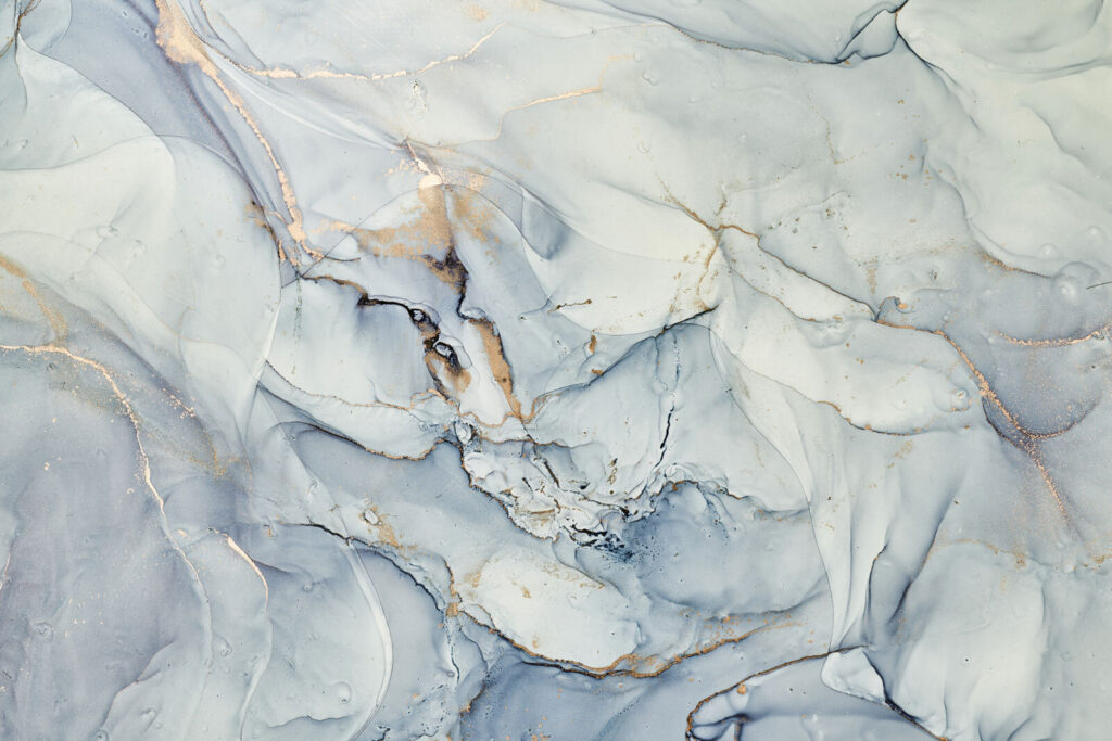 Pale blue with veins — full design