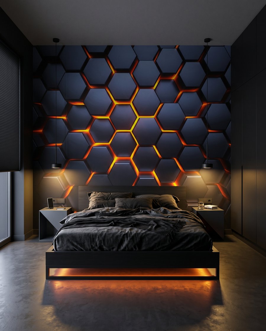 Glowing Honeycomb — interior 2