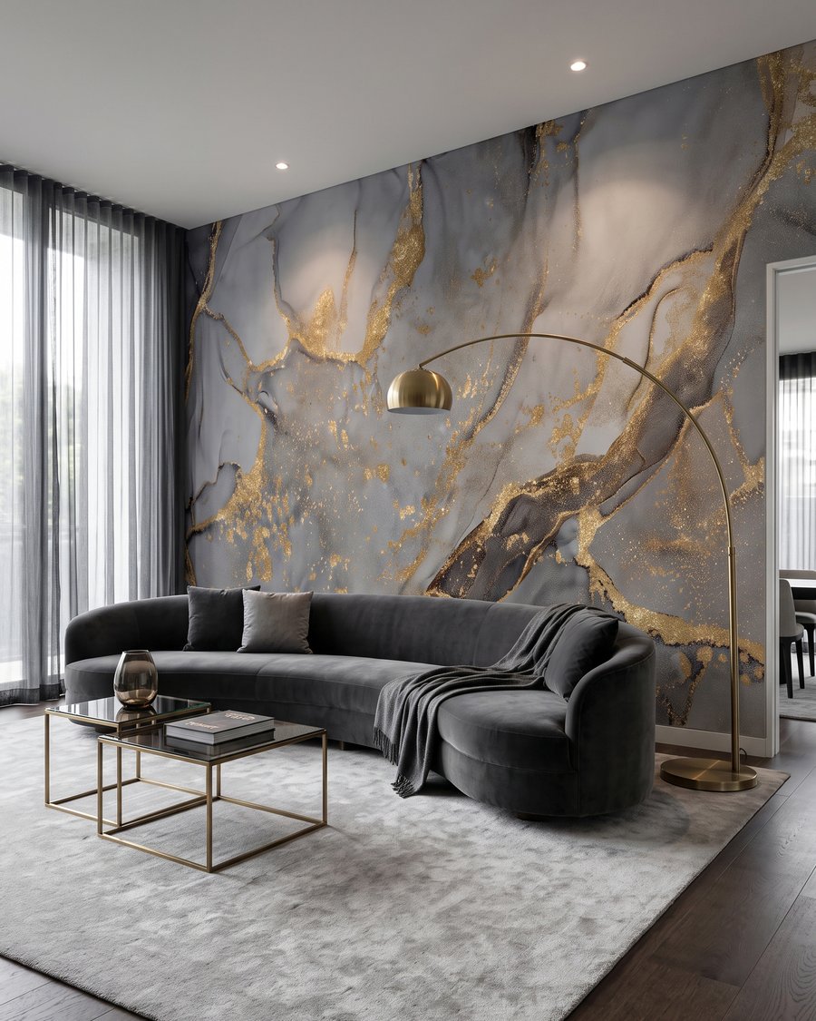 Gilded Mineral in an interior