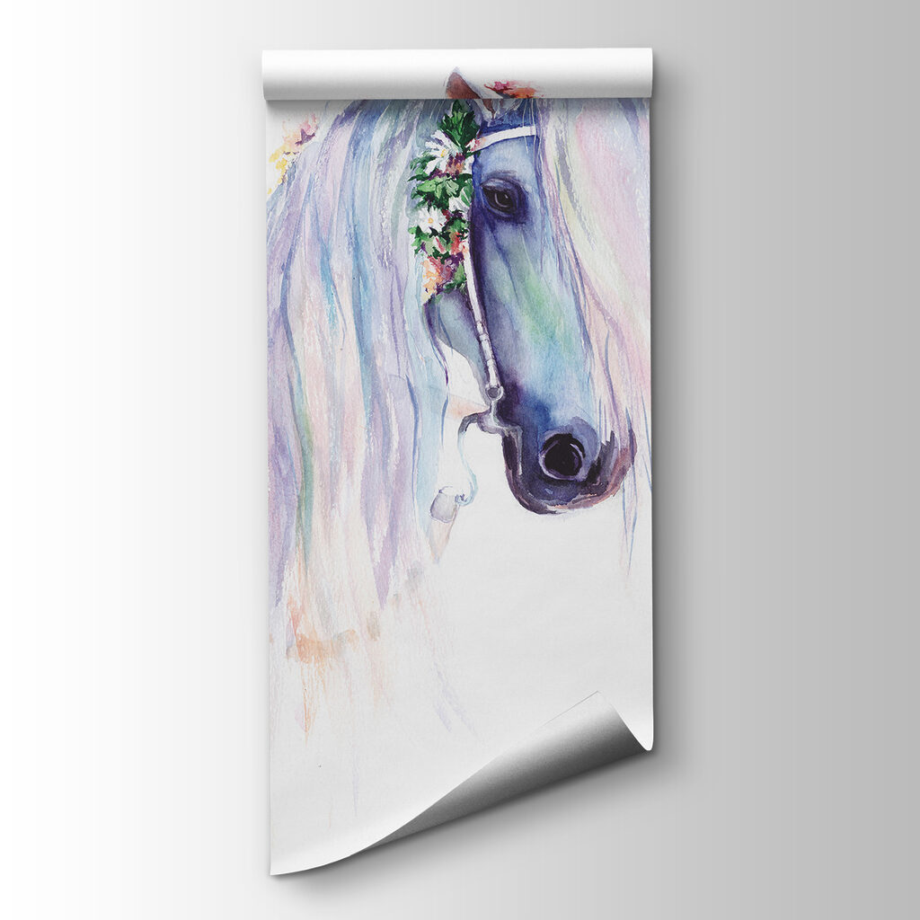 Horse with flower wreath — product view