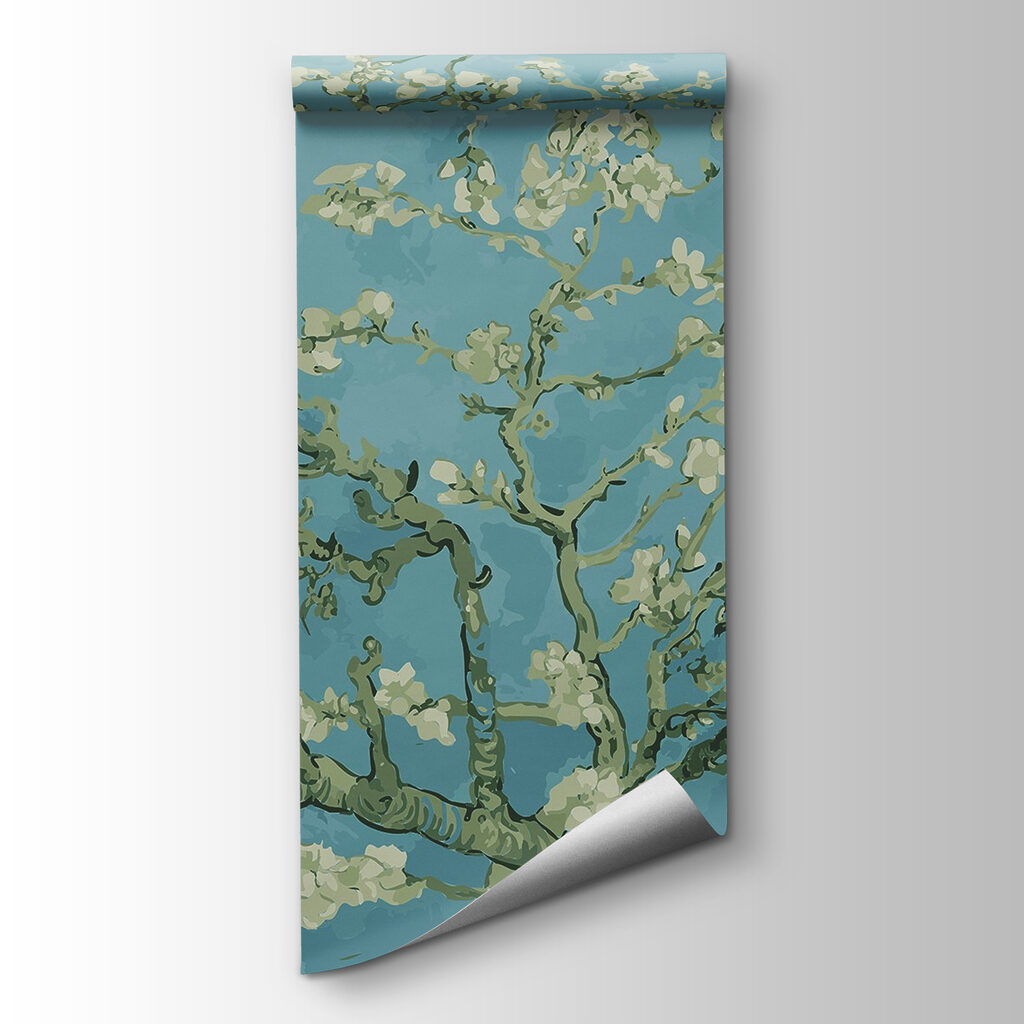 White blossom on blue — product view