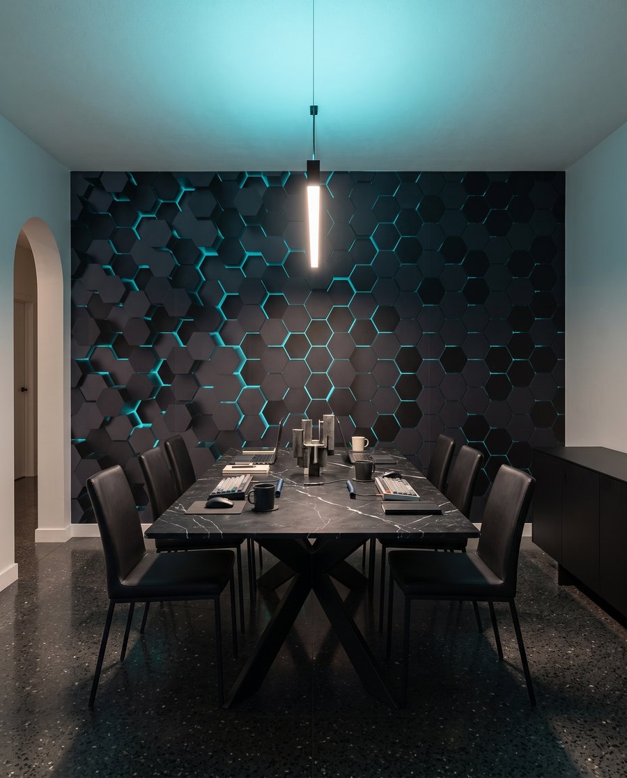 Electric Hexagons — interior 4