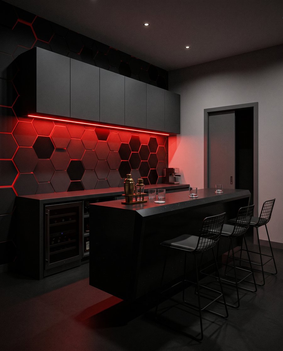Electric Hexagons — interior 4
