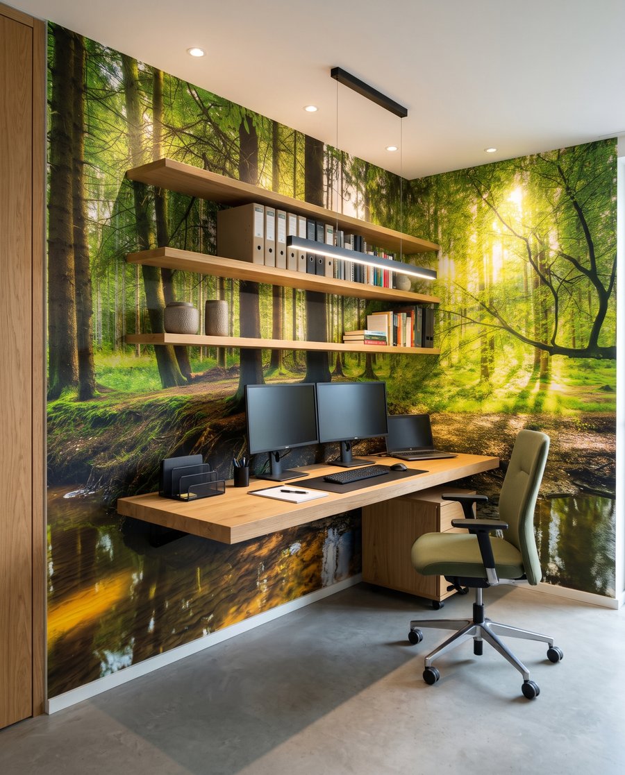 Sunlit Woodland Stream — interior 5