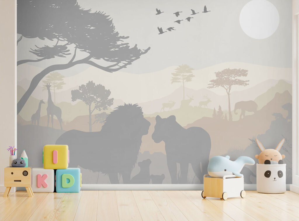 Safari Silhouettes in an interior