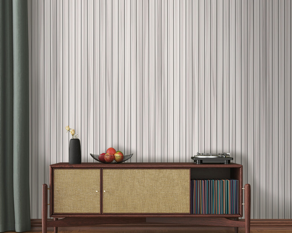 Vertical stripes on grey — interior 7