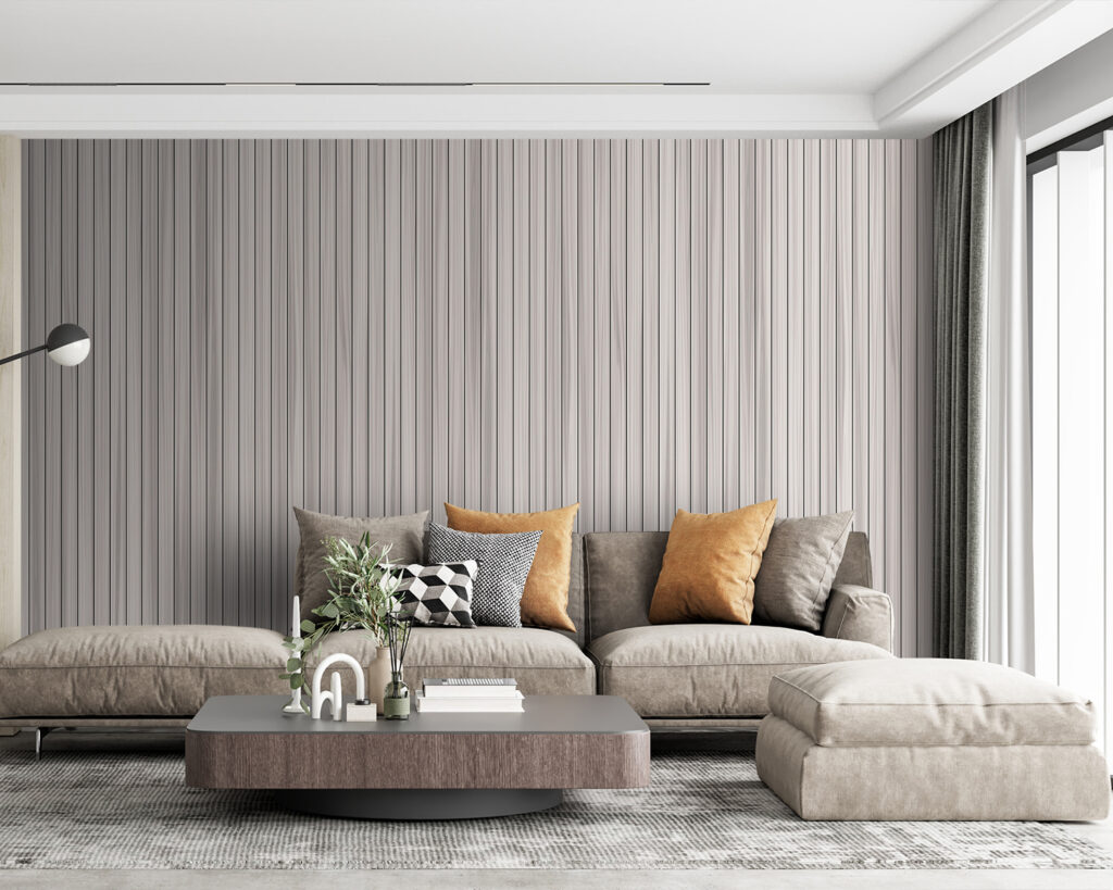 Vertical stripes on grey — interior 11