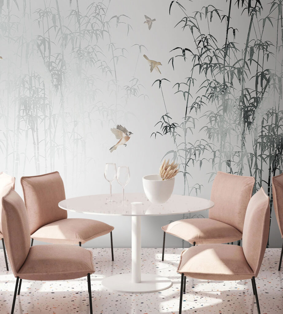 Birds among misty bamboo — interior 3