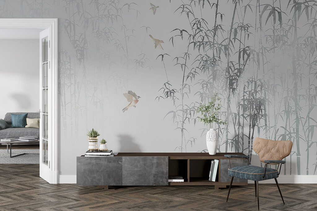 Birds among misty bamboo — interior 4