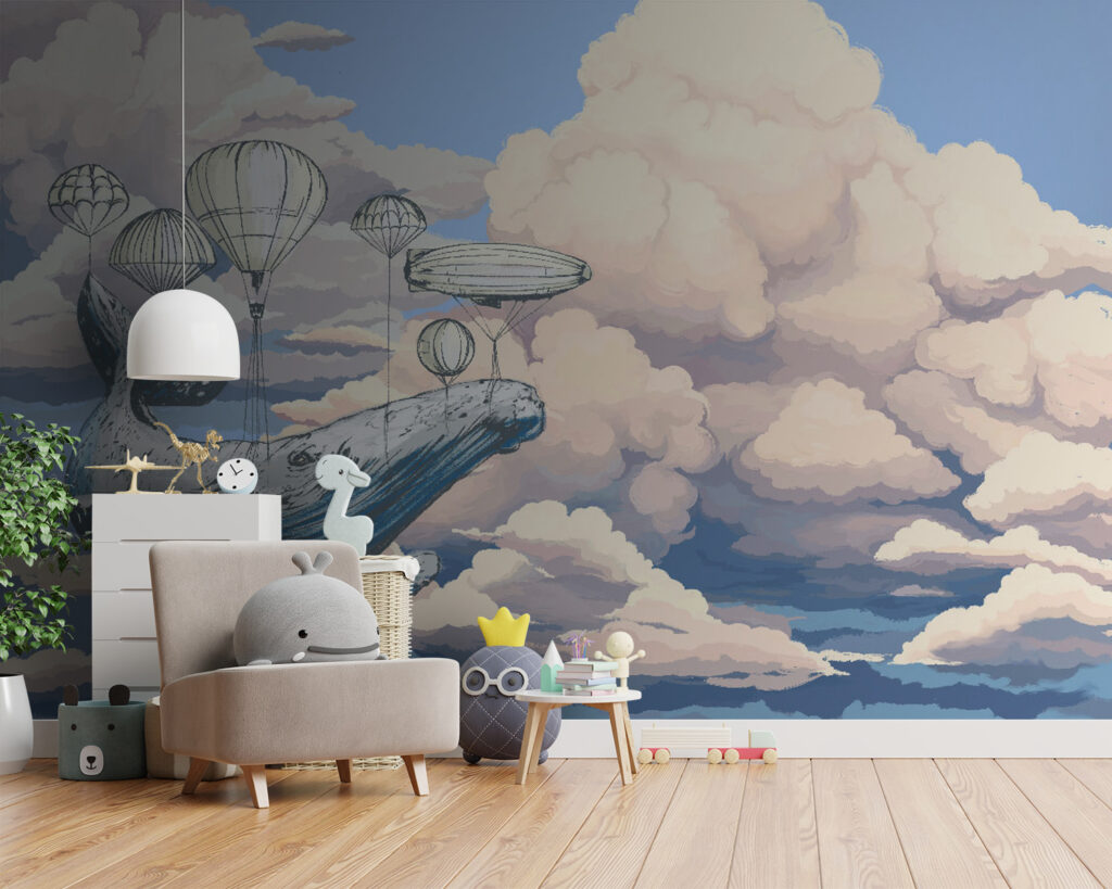 Whale among balloons — interior 2