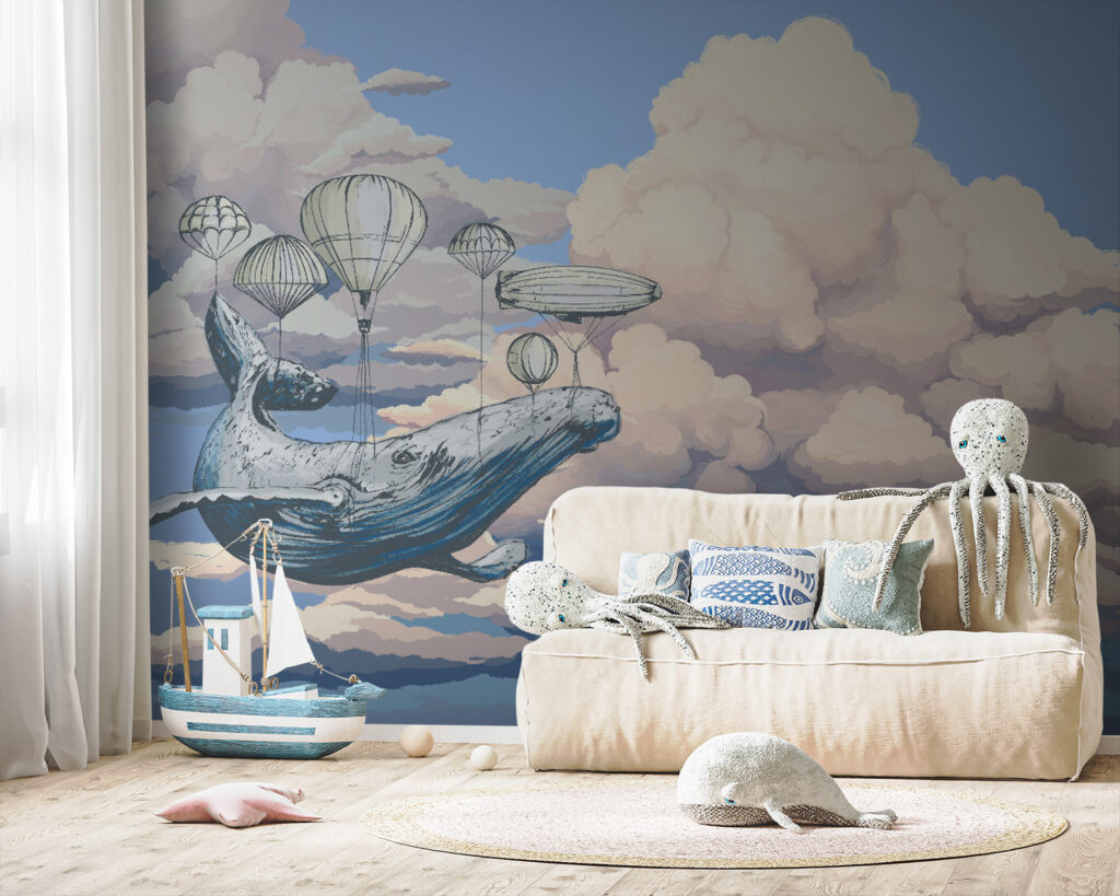 Whale among balloons — interior 3