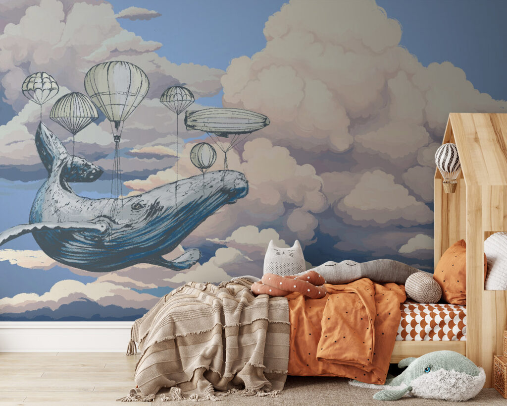 Whale among balloons — interior 1