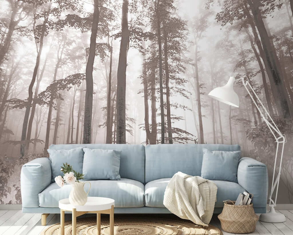 Deer among tall pines — interior 2