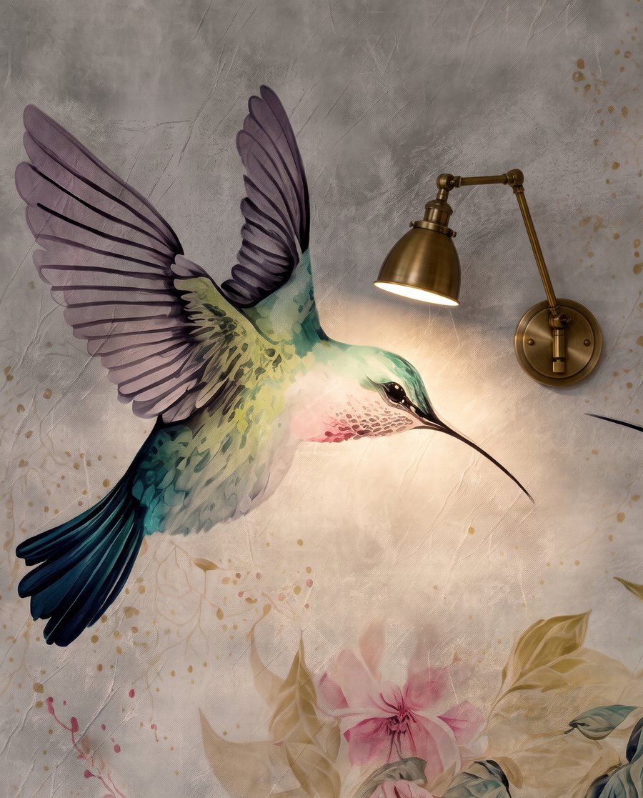 Hummingbird Duet — detail