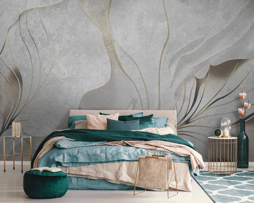 Pale wavy leaves — interior 1