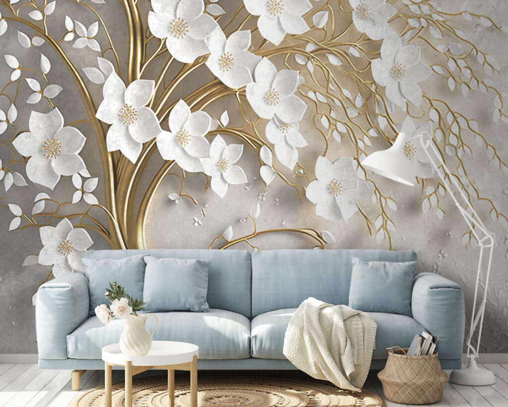 Decorative blossom branch — interior 3