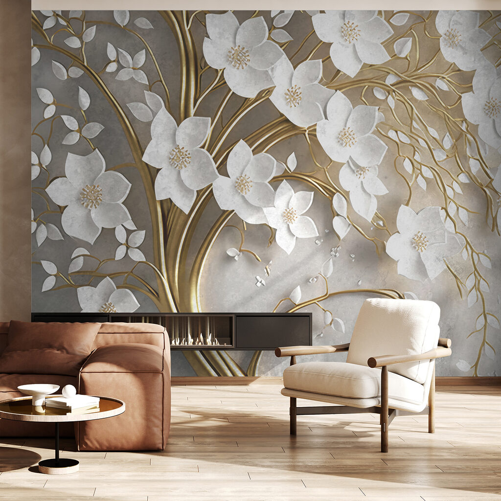 Decorative blossom branch — interior 1