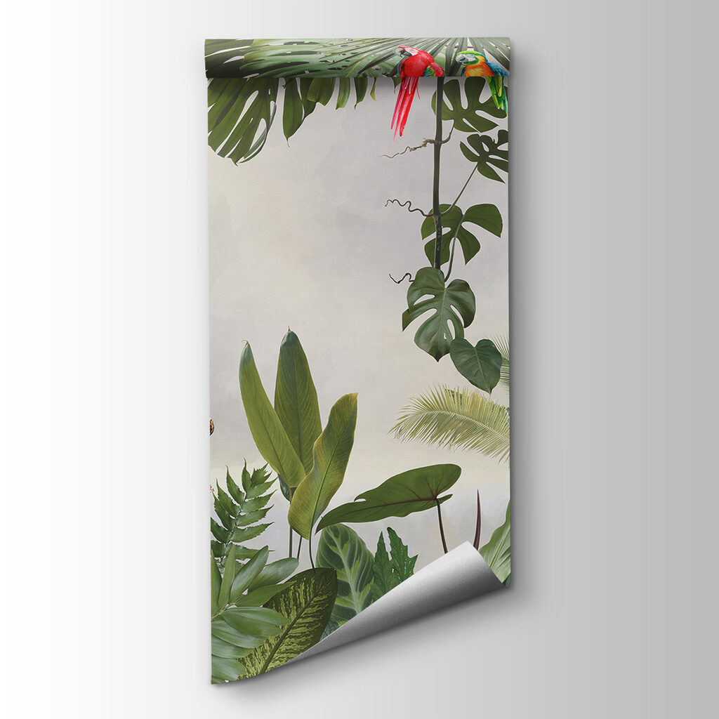 Parrots in light jungle — product view