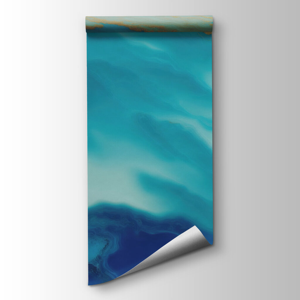 Turquoise clouds, gold bands — product view