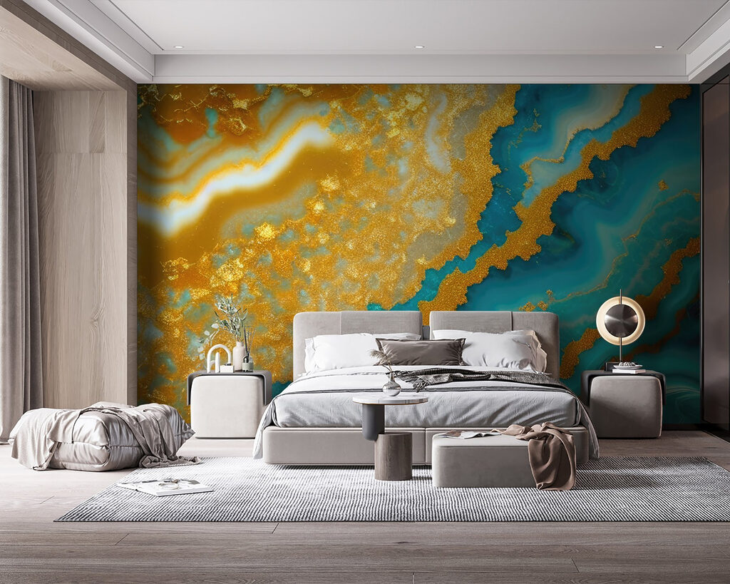 Gold stone in turquoise — interior 1