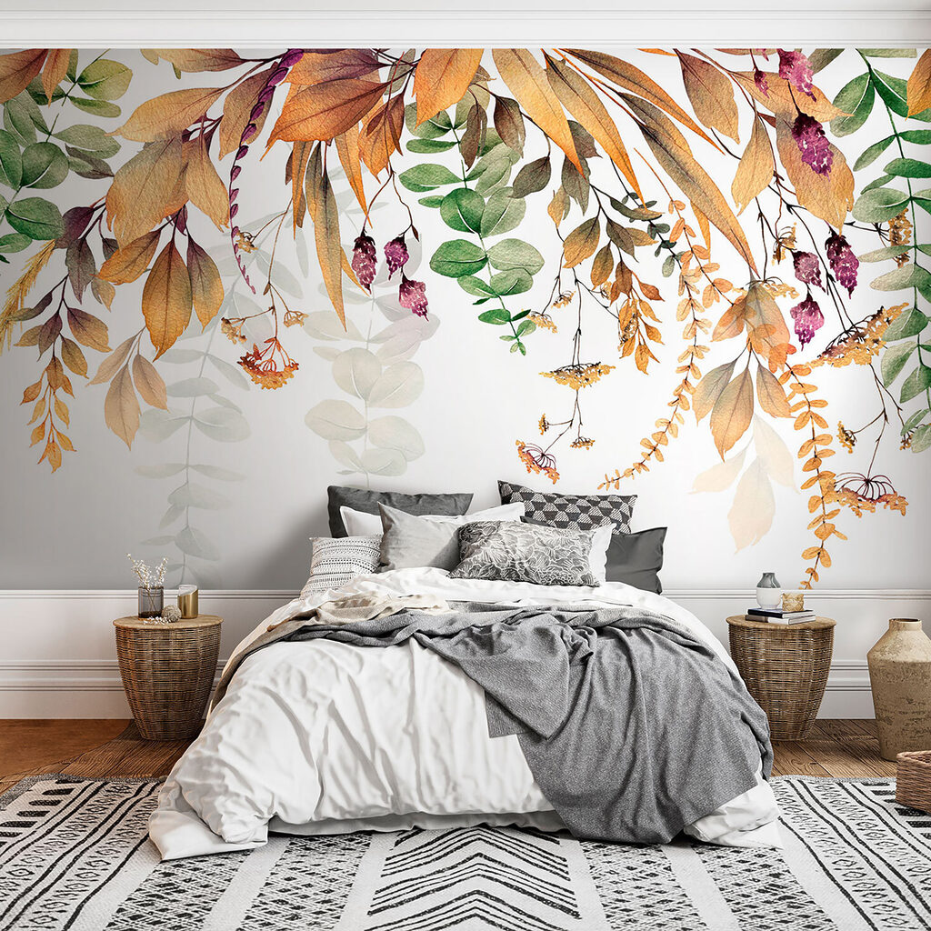 Hanging leaves and flowers — interior 4