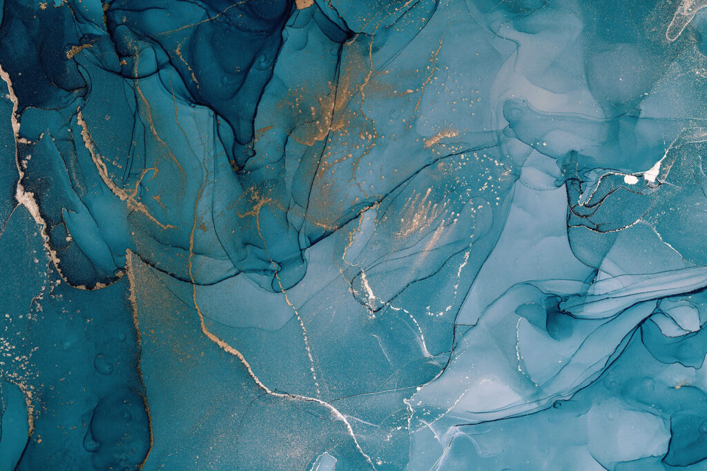 Blue Mineral Flow — full design