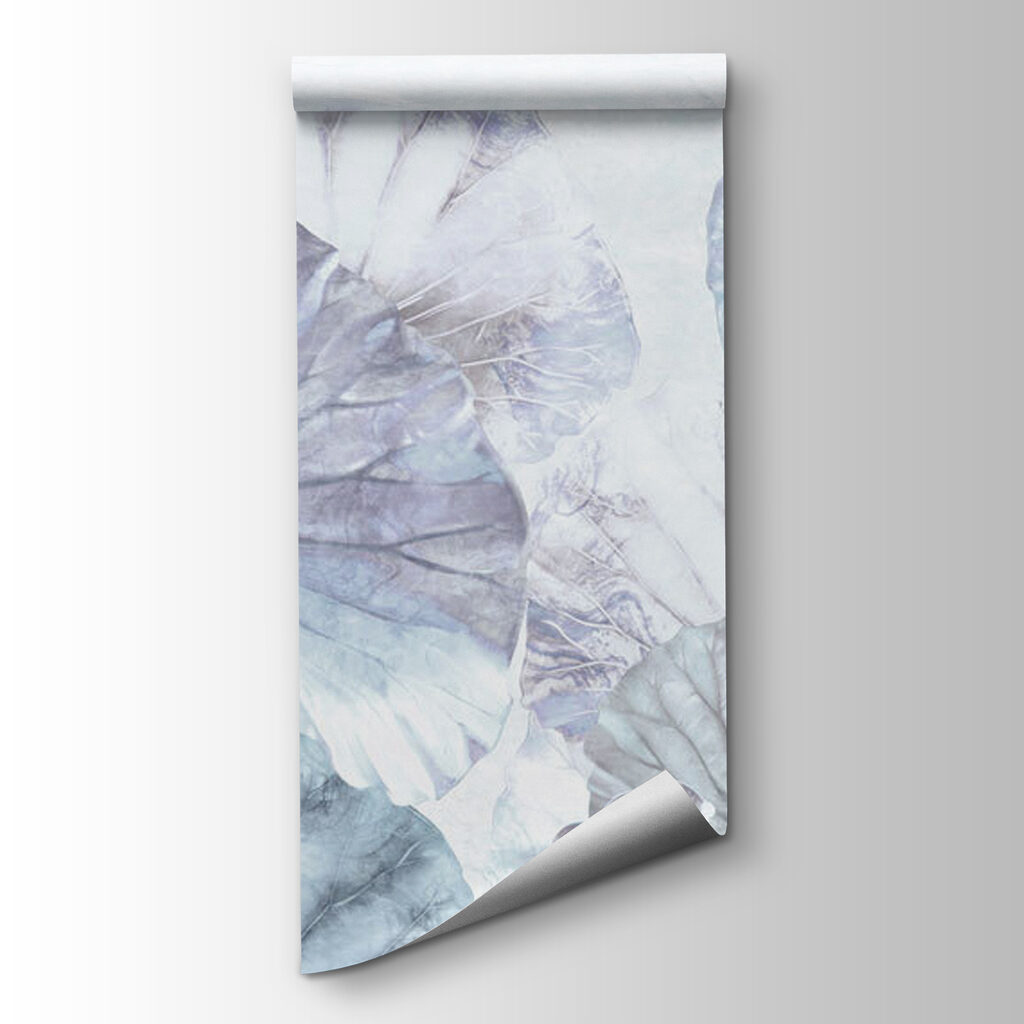 Icy blue leaf fans — product view