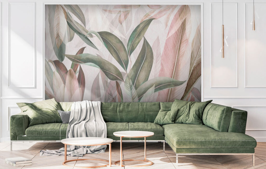 Long leaves in pastel — interior 1