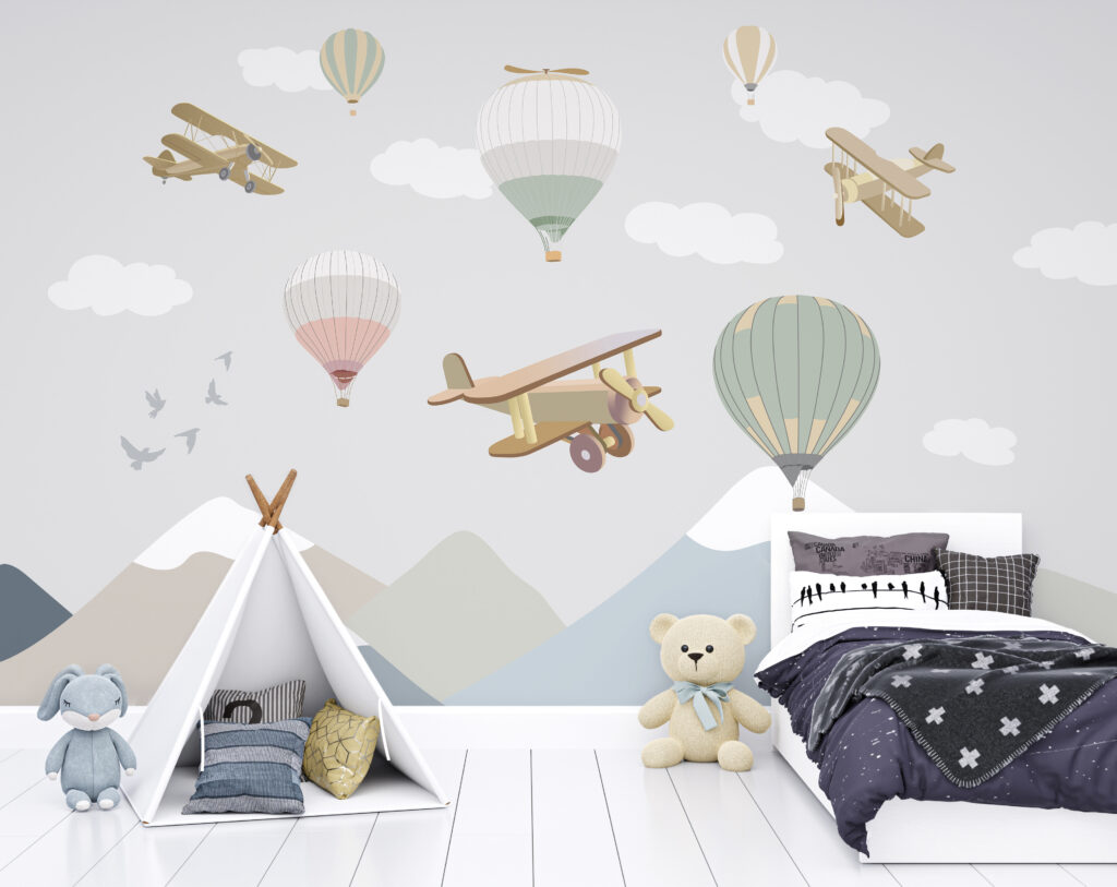 Flights over pastel mountains — interior 5