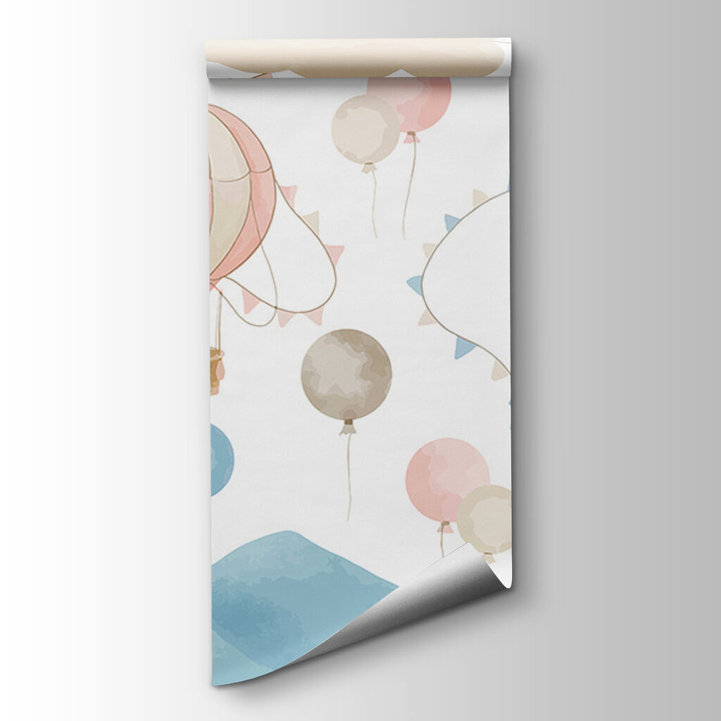 Balloons under bunting — product view